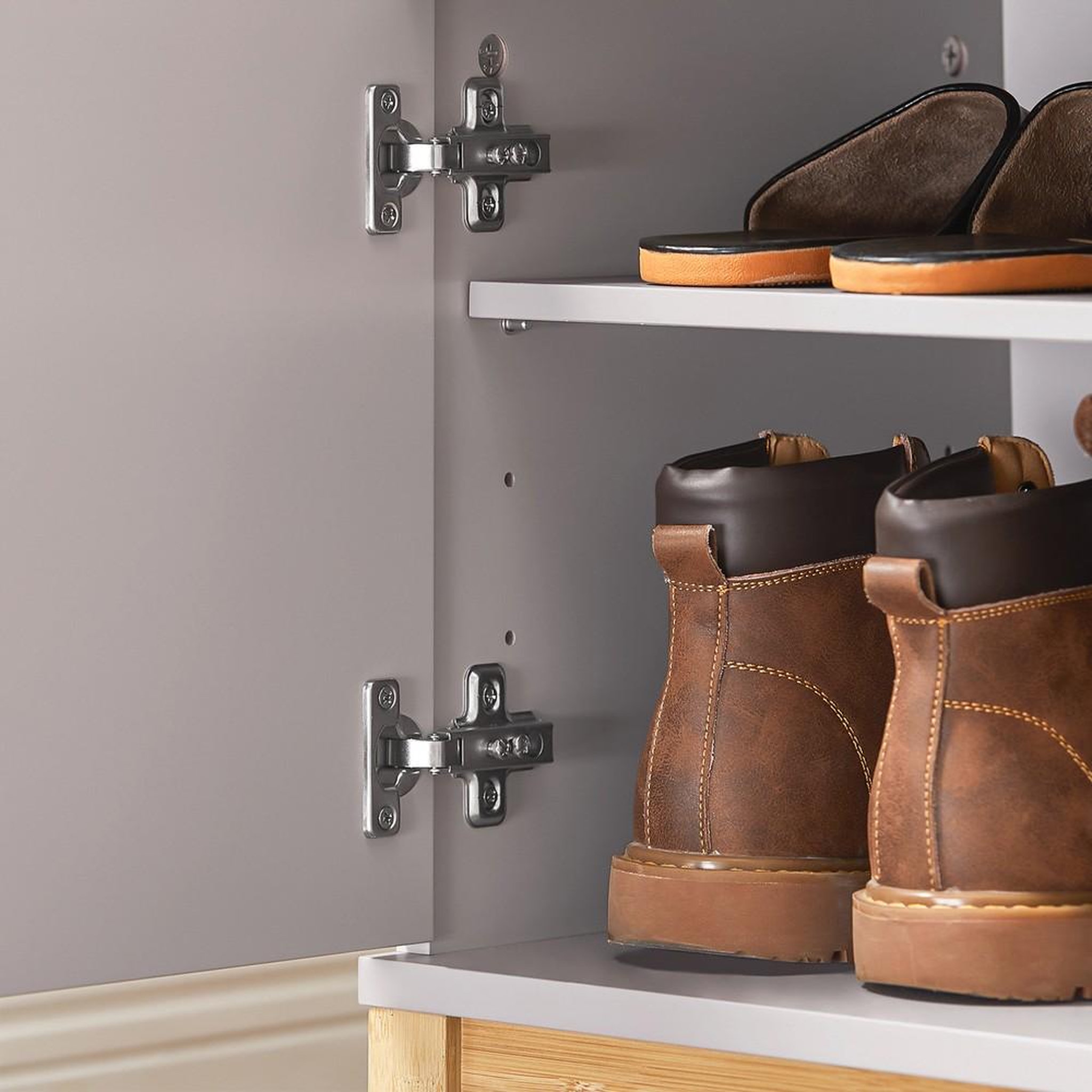 Voir la diapositive 6 : SOBUY SoBuy - Banc de rangement à chaussures avec deux portes - Nordique - FSR117