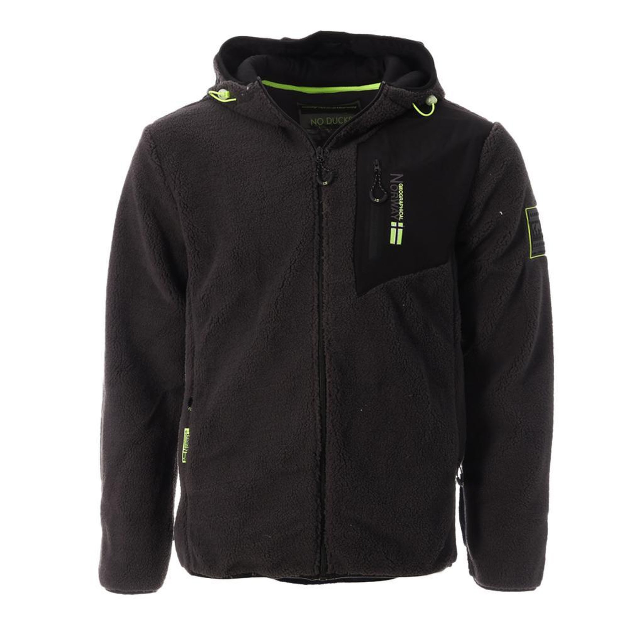 Voir la diapositive 1 : GEOGRAPHICAL NORWAY Polaire Zippé Gris Foncé Homme Geographical Norway Tenergie