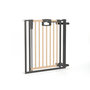 Voir la diapositive 2 : GEUTHER Barrière d'Escalier à Pression Easylock Plus en Bois et Métal - Dimensions 100 cm à 108,5 cm en Finition Nature et Noir