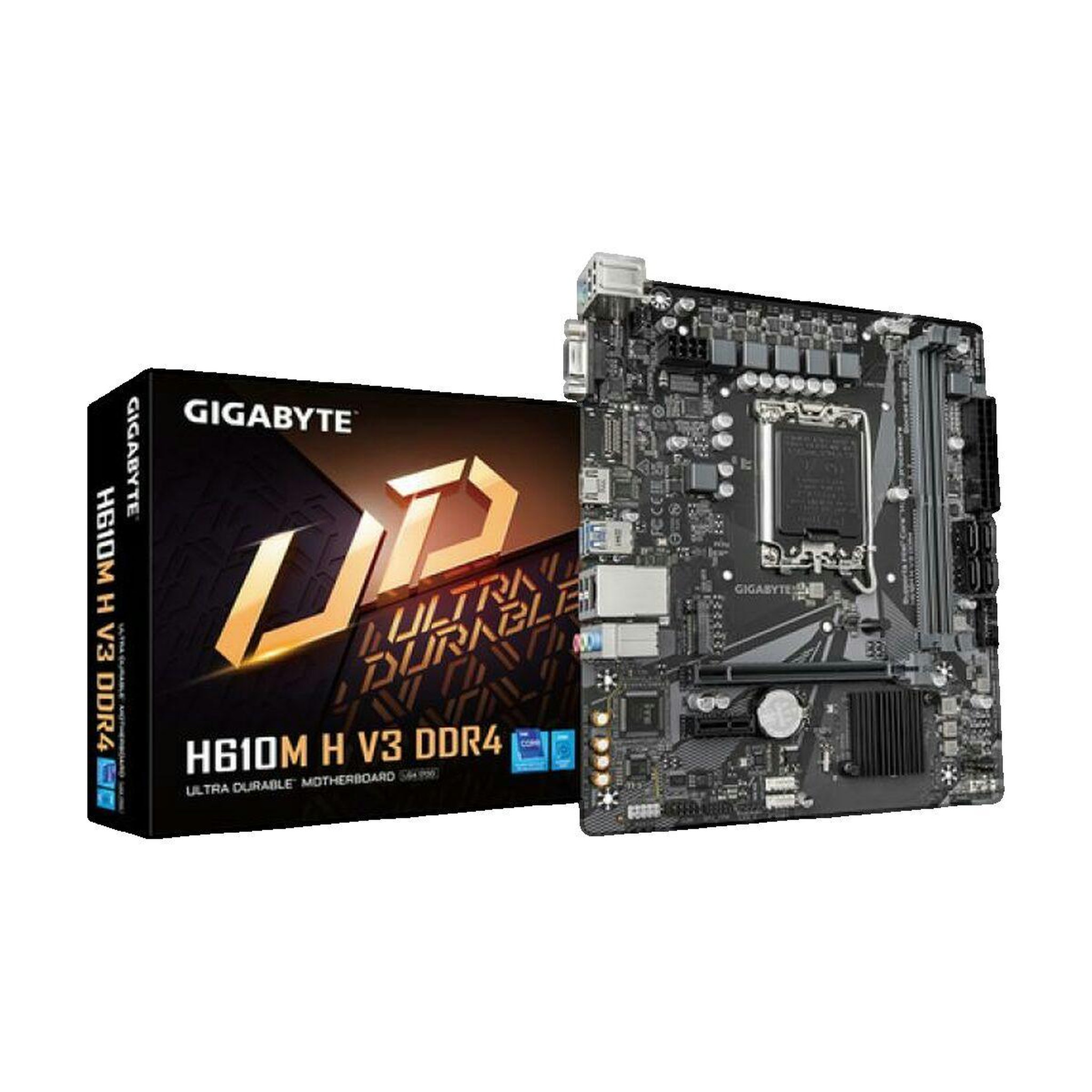 Voir la diapositive 2 : Gigabyte Carte mère Gigabyte H610M H V3 DDR4 micro ATX