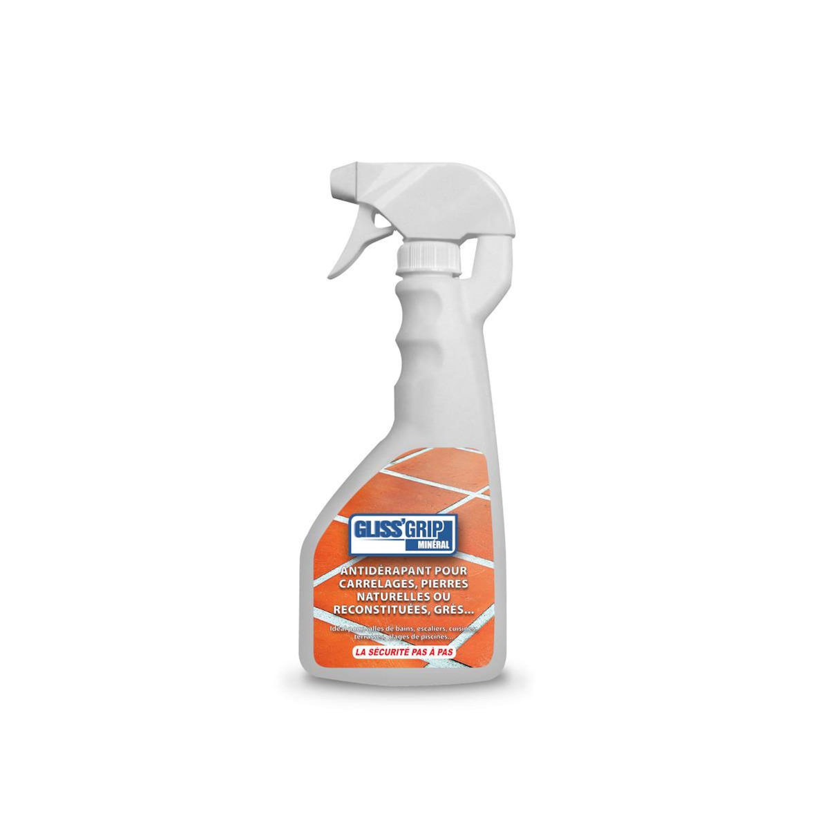 GLISS GRIP Traitement antidérapant pour toutes les surfaces minérales - int/ext - Grip Mineral Spray 0.5L