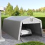Voir la diapositive 2 : OUTSUNNY Tente garage carport dim 6L x 3,3l x 2,4H m acier galvanisé robuste PE haute densité 150 g/m² imperméable anti-UV gris