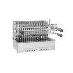 FORGE ADOUR Barbecue charbon encastrable et à poser avec tournebroche électrique 918.66 - Forge Adour