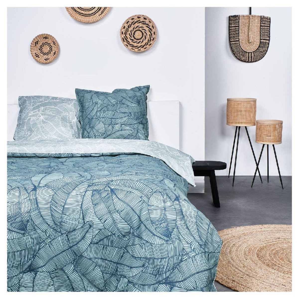 TODAY Parure housse de couette fantaisie en coton 57 fils MEDINNA
