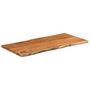 Voir la diapositive 2 : VIDAXL Dessus de table 80x40x2,5 cm rectangulaire bois massif acacia