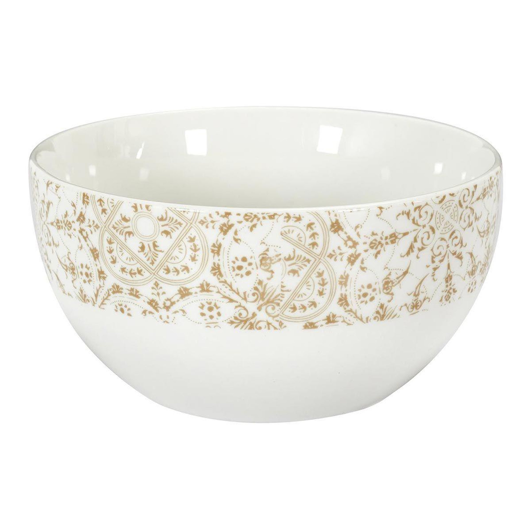 Voir la diapositive 2 : The Home Deco Factory Lot de 6 Bols en Porcelaine  Faience  60cl Blanc