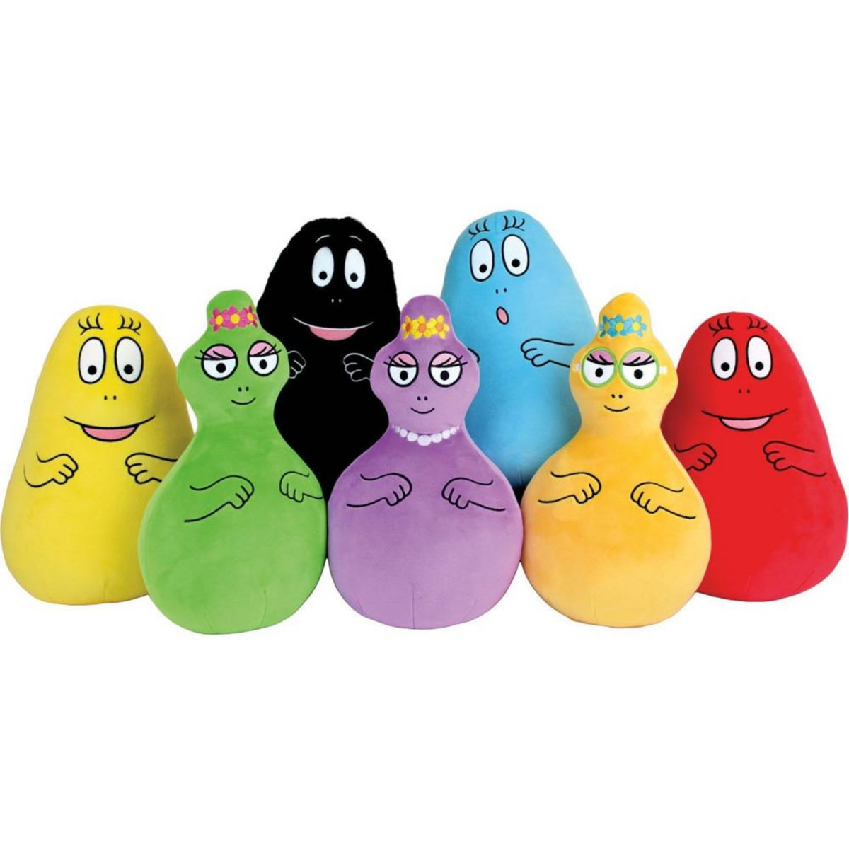 JEMINI Lot de 7 peluches - BARBAPAPA - JEMINI - 28 cm