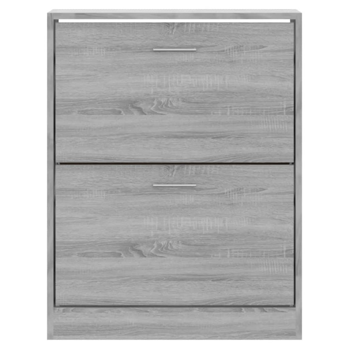 VIDAXL Armoire a chaussures Sonoma gris 63x24x81 cm Bois d'ingenierie