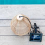 Voir la diapositive 6 : Lumisky Suspension solaire bohème naturel style vannerie tressée LED blanc chaud HOLIDAY H 42 cm
