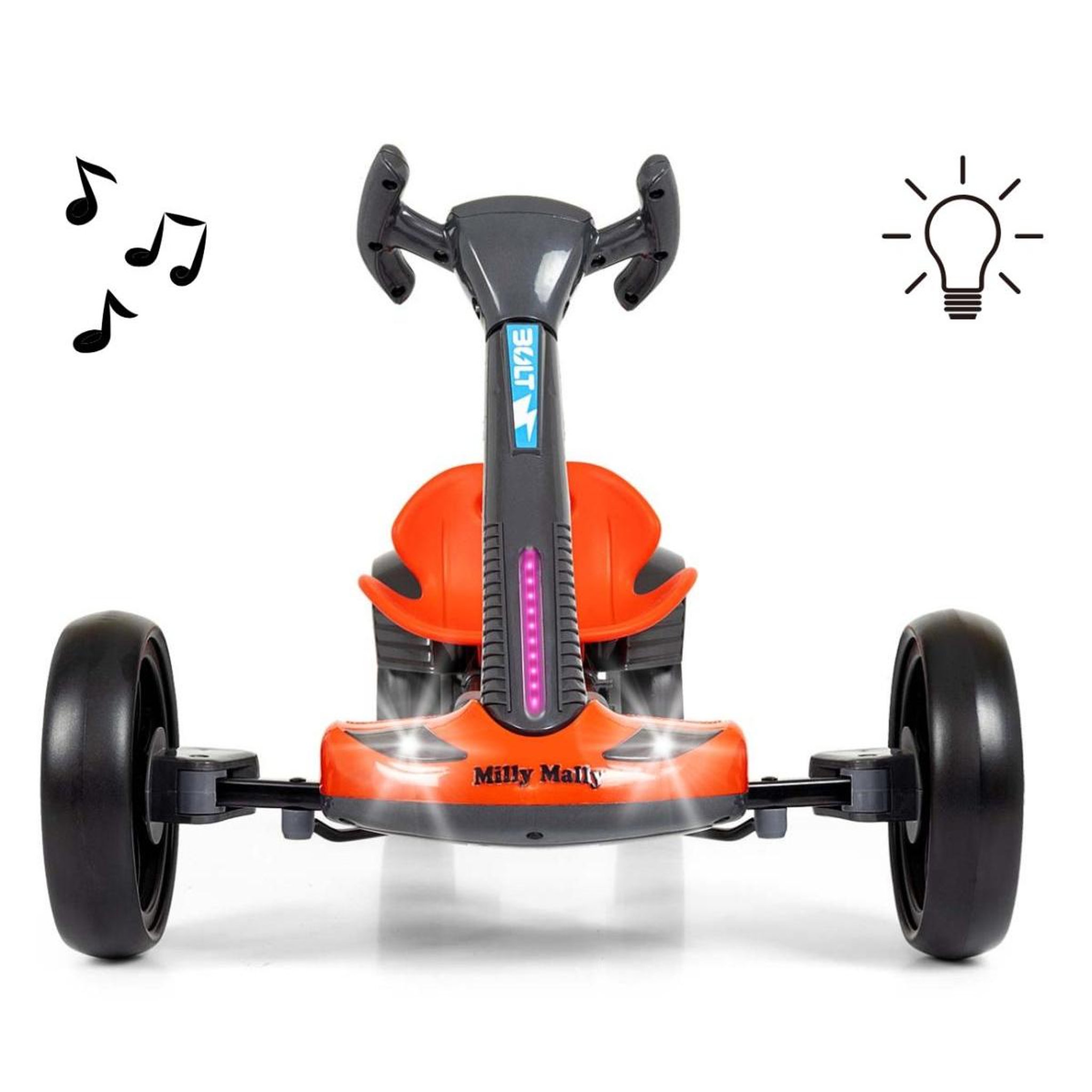 Voir la diapositive 2 : MILLY MALLY Kart électrique Bolt Rouge