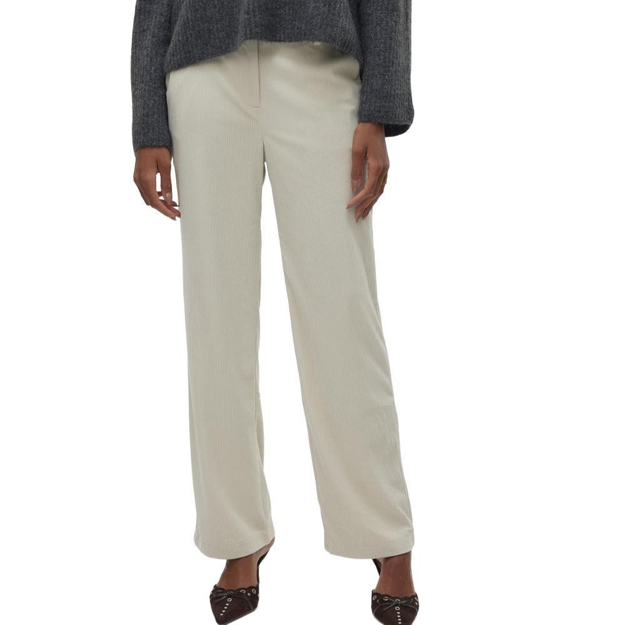 Voir la diapositive 1 : Vero Moda Pantalon fluide Beige Femme Vero Moda Nora