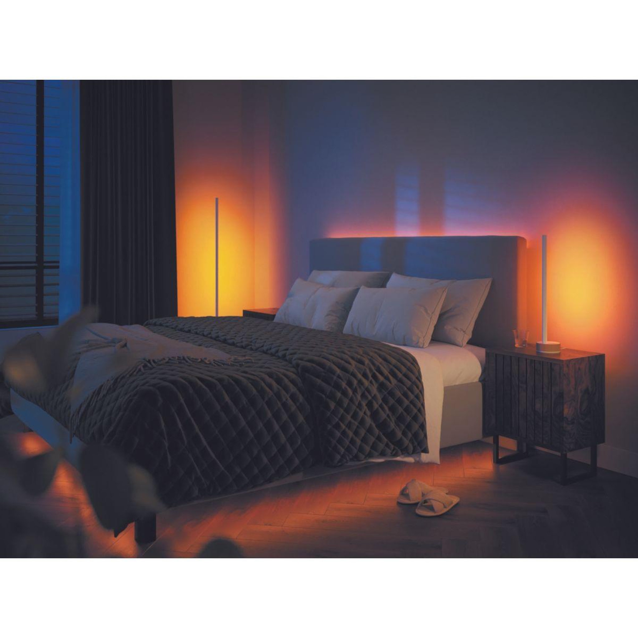 Voir la diapositive 3 : Philips Lampe connectée HUE W&C Gradient Sign Chene
