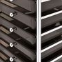Voir la diapositive 5 : VIDAXL Chariot de rangement mobile a 10 tiroirs Noir Plastique