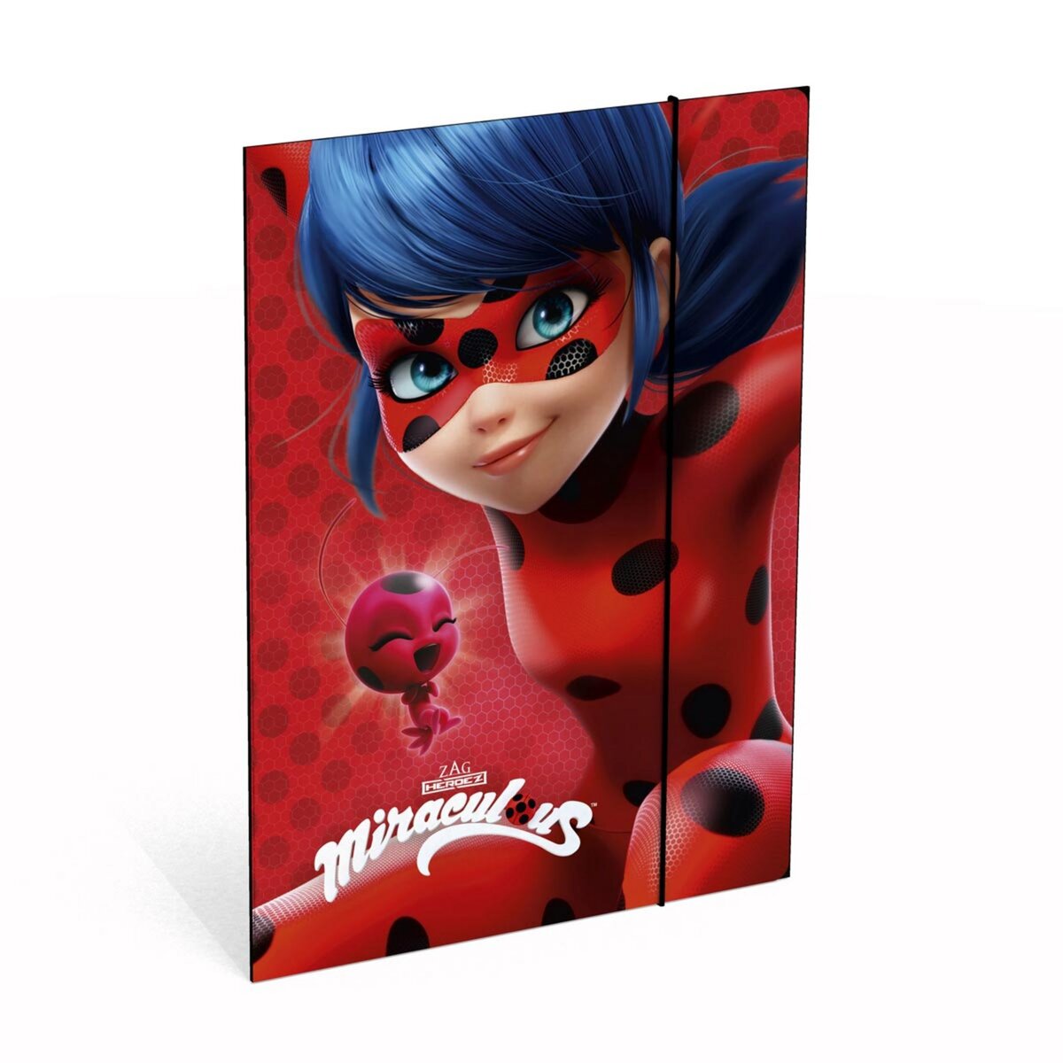  Chemise cartonnée à élastique Miraculous A4 rouge Ladybug
