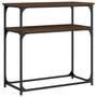 Voir la diapositive 2 : VIDAXL Table console chene marron 75x35,5x75 cm bois d'ingenierie
