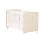 Voir la diapositive 2 : BABY PRICE  Lit bébé sommier réglable  60x120cm SCANDI coloris naturel  