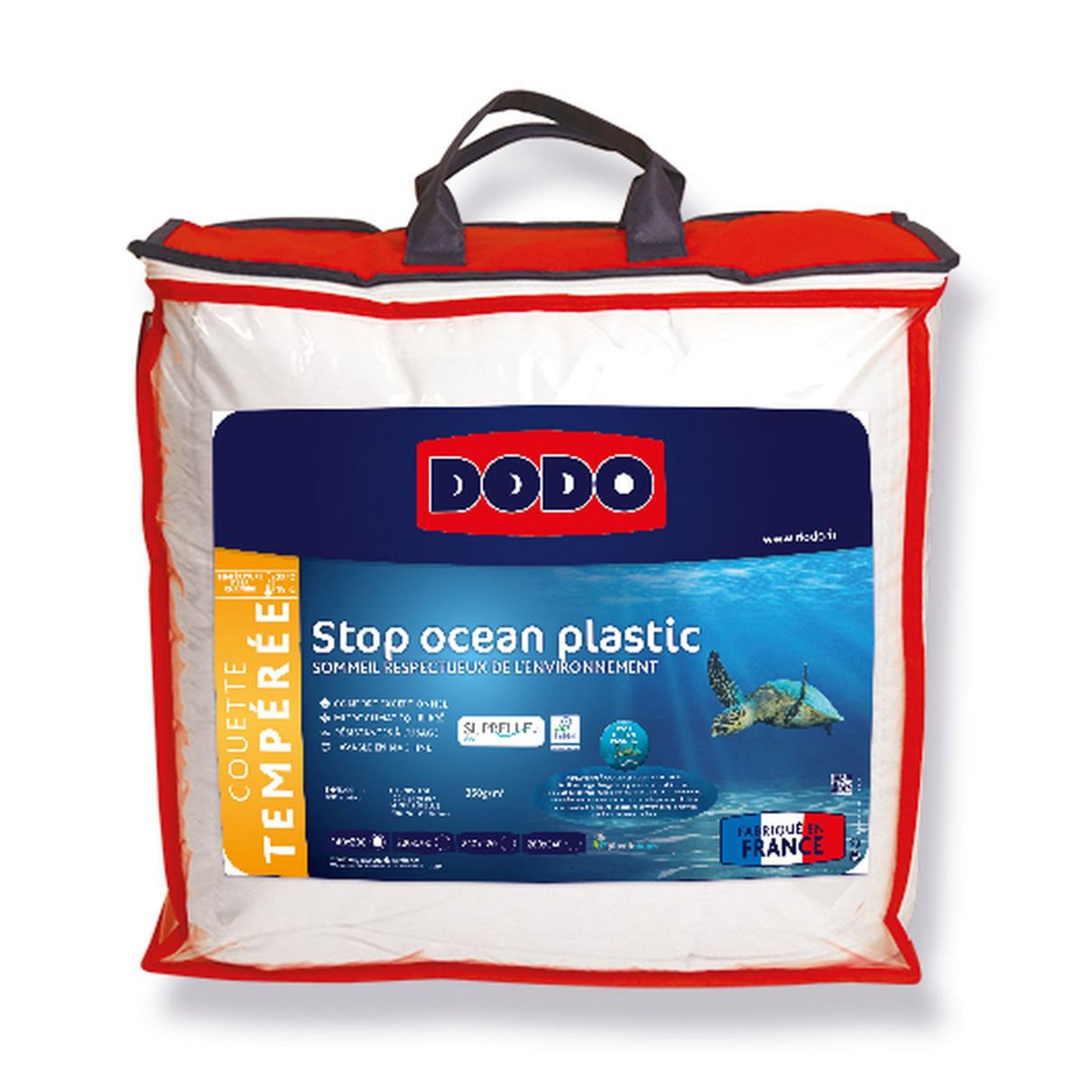 DODO Couette tempérée confort exceptionnel 350 g/m²  SUPRELLE BLUE