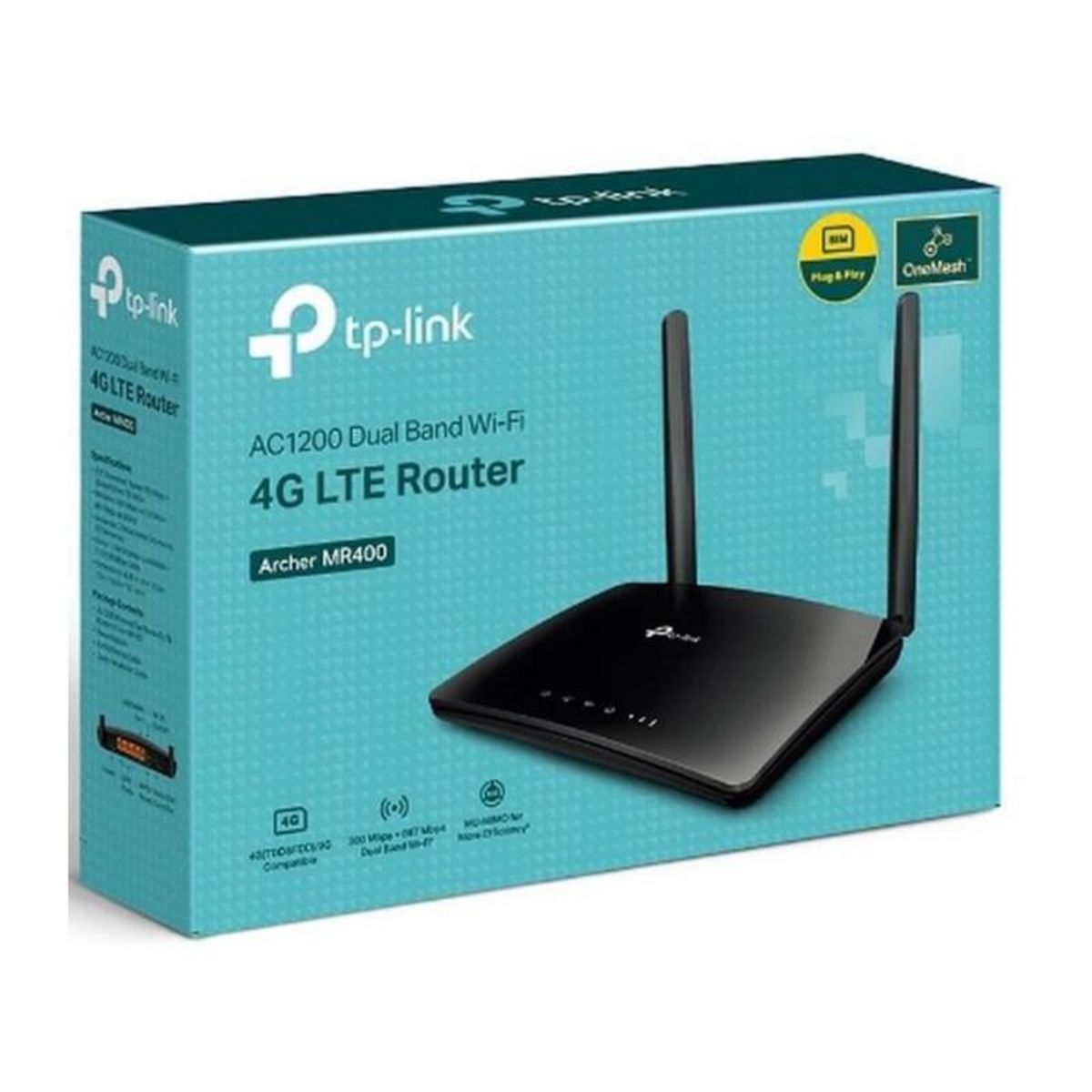 TPLINK TP-Link - Archer MR400 - Routeur 4G LTE WiFi AC 1200 Mbps avec antennes detachables