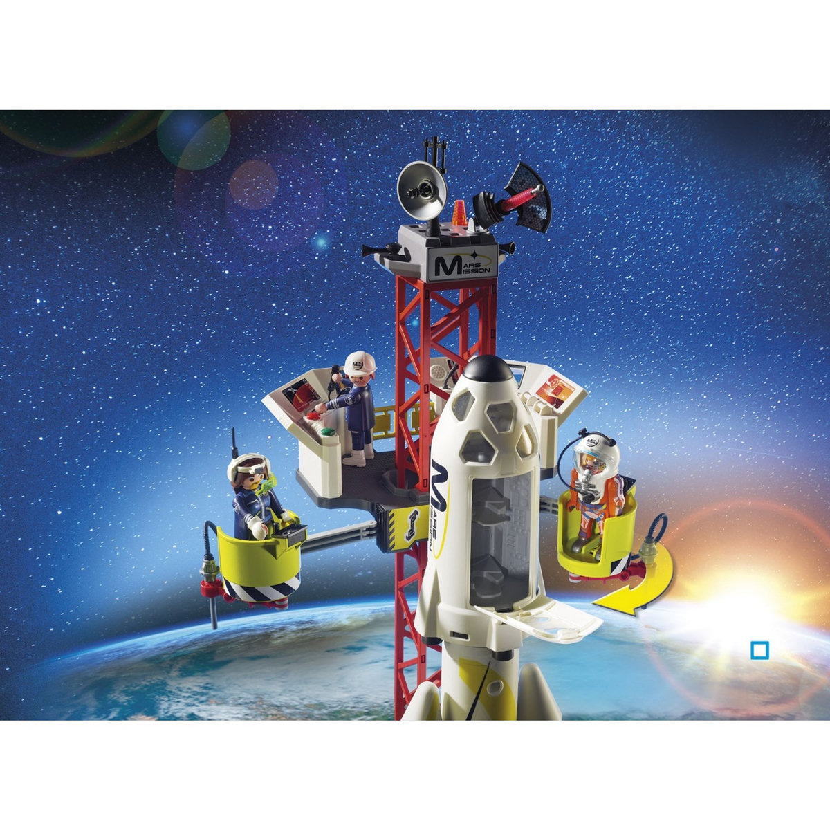 PLAYMOBIL 9488 - Space - Fusée Mars avec plateforme