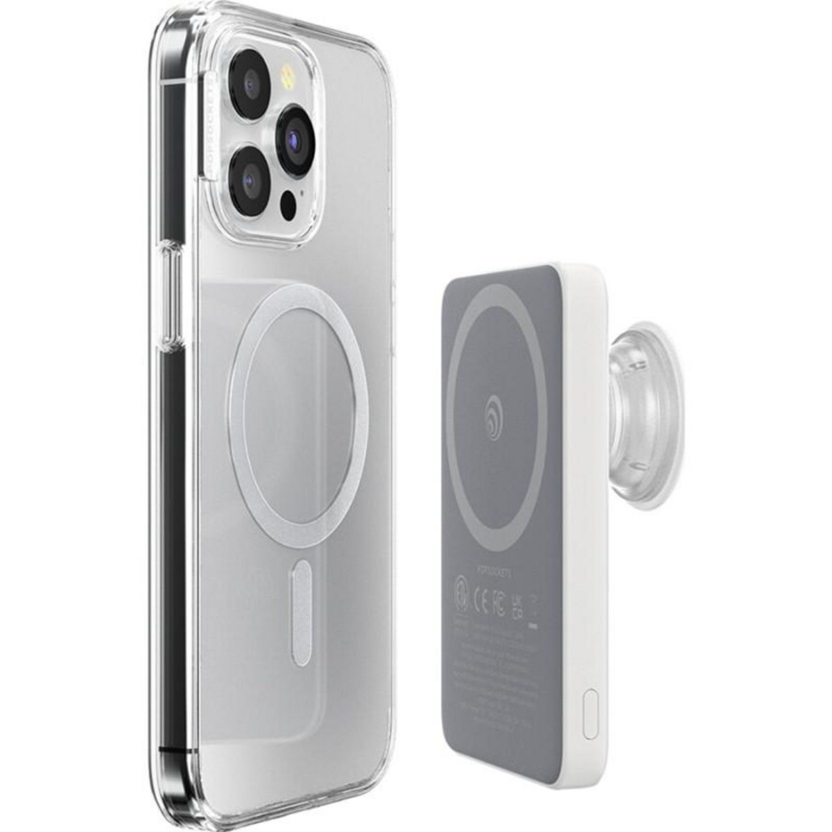 POPSOCKET Batterie externe Popsockets Powerbank Power pack 5000 mAh MagSafe Blanc