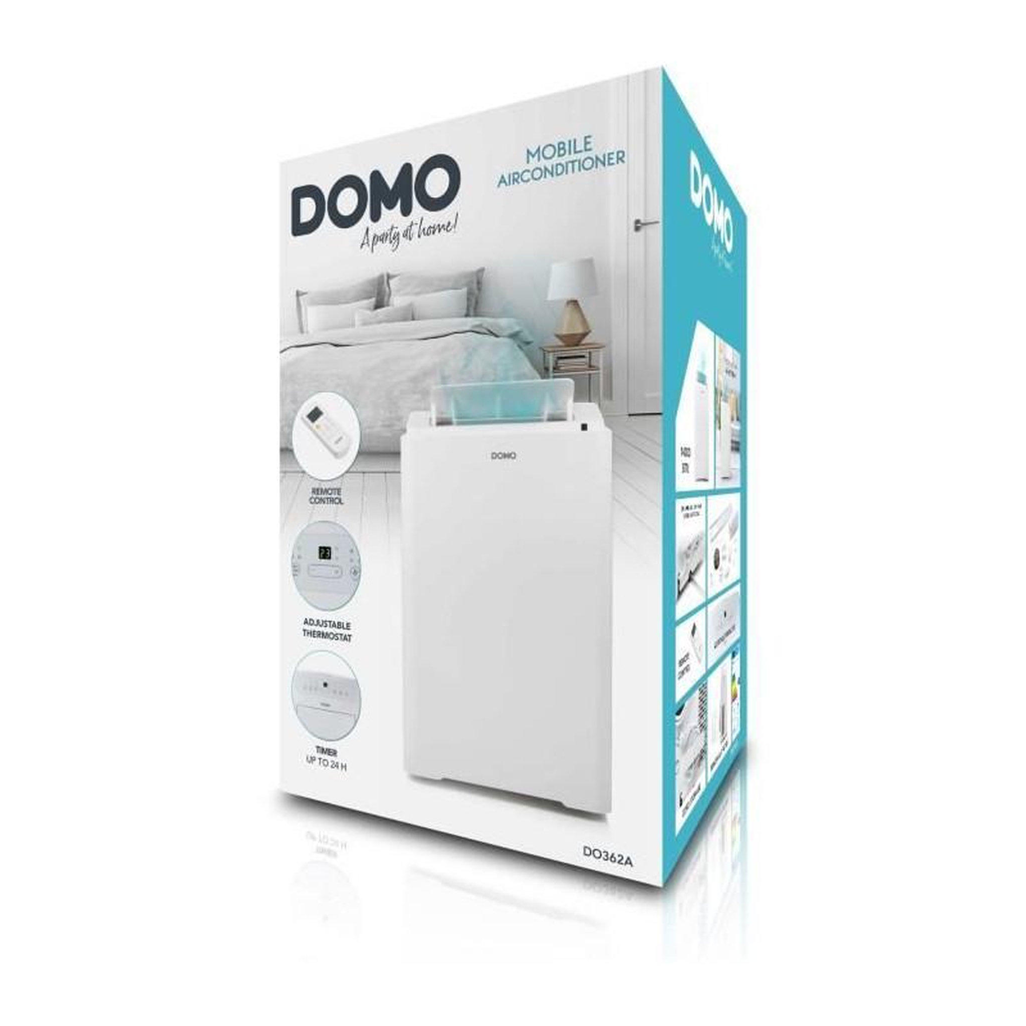 Voir la diapositive 2 : Domo Climatiseur mobile - DOMO - DO362A - 1890 W