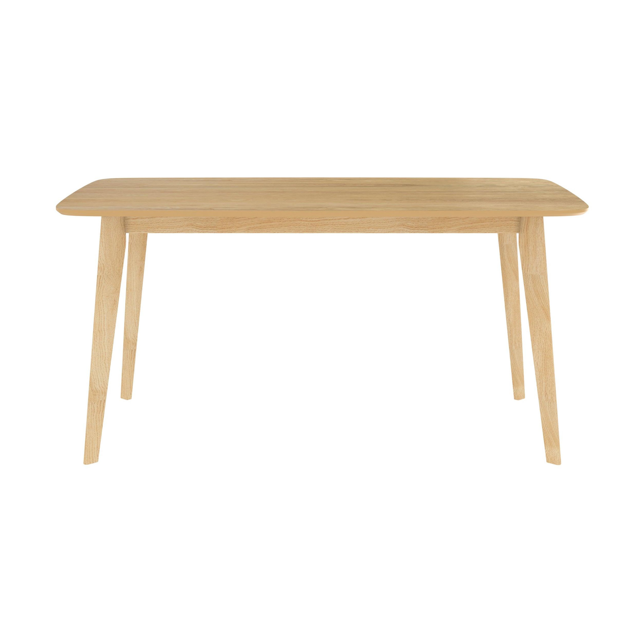 Voir la diapositive 6 : MAISON PAVANE Table rectangulaire 6 personnes en bois clair 150 cm-oman