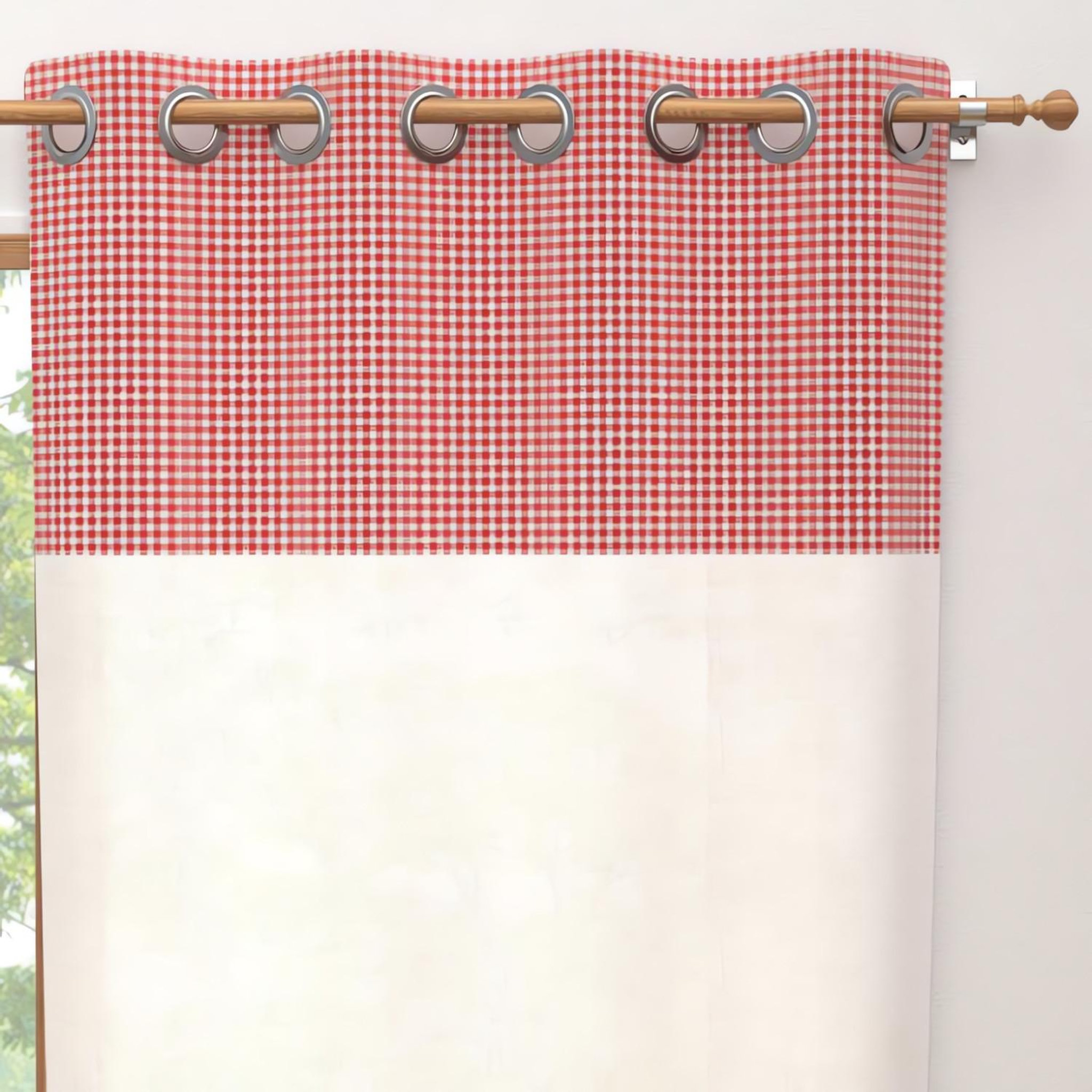 SOLEIL D'OCRE Voile coton à oeillets 135x250 cm paulette, par soleil d'ocre