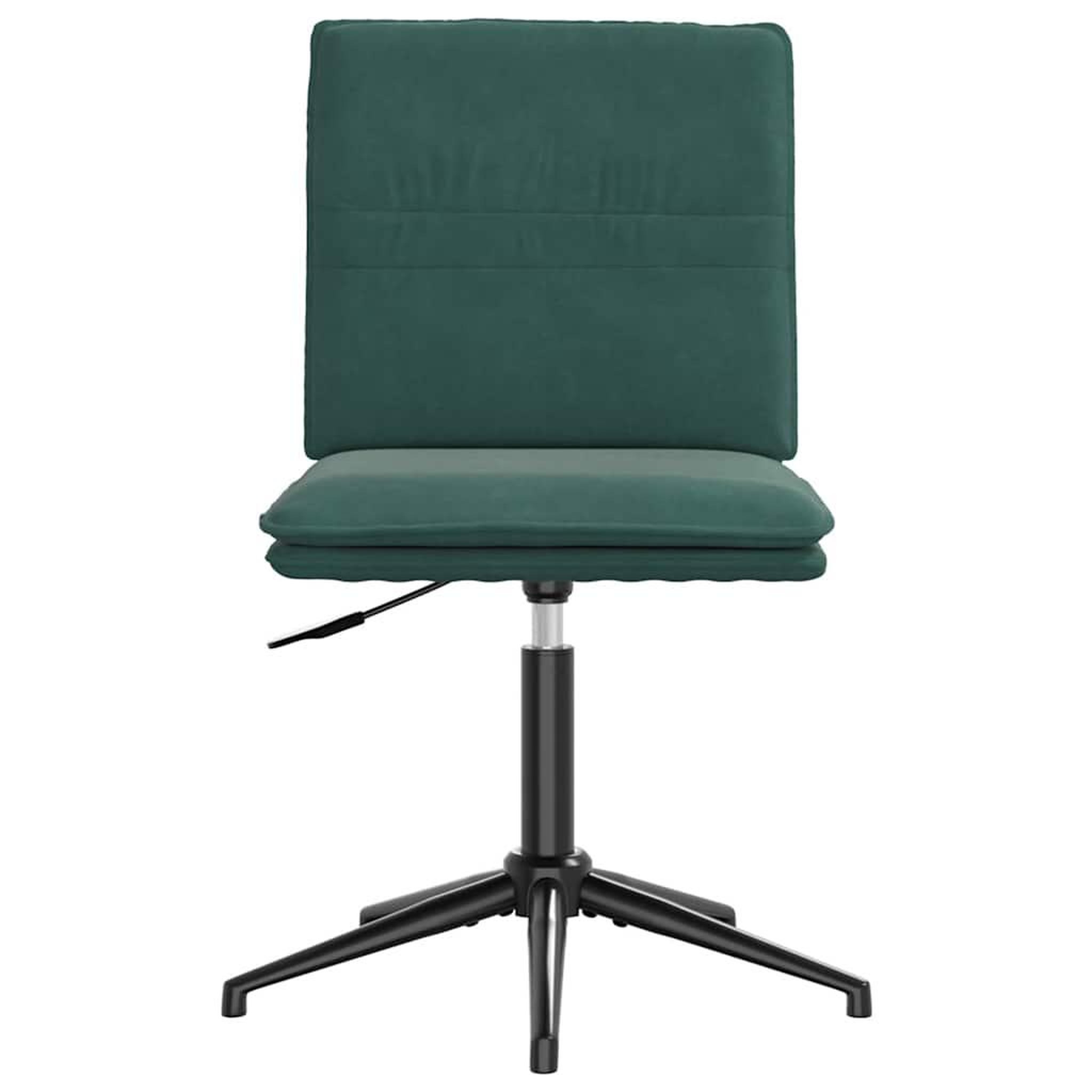 Voir la diapositive 3 : VIDAXL Chaise de salle a manger Vert fonce Velours