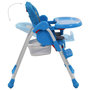 Voir la diapositive 5 : VIDAXL Chaise haute pour bebe Bleu et gris
