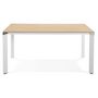 Voir la diapositive 2 : Paris Prix Table de Bureau  Hovik  160cm Naturel & Blanc