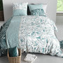 Voir la diapositive 3 : ATELIER DU COTON Parure Housse De Couette 100% Coton 57fils Foliage
