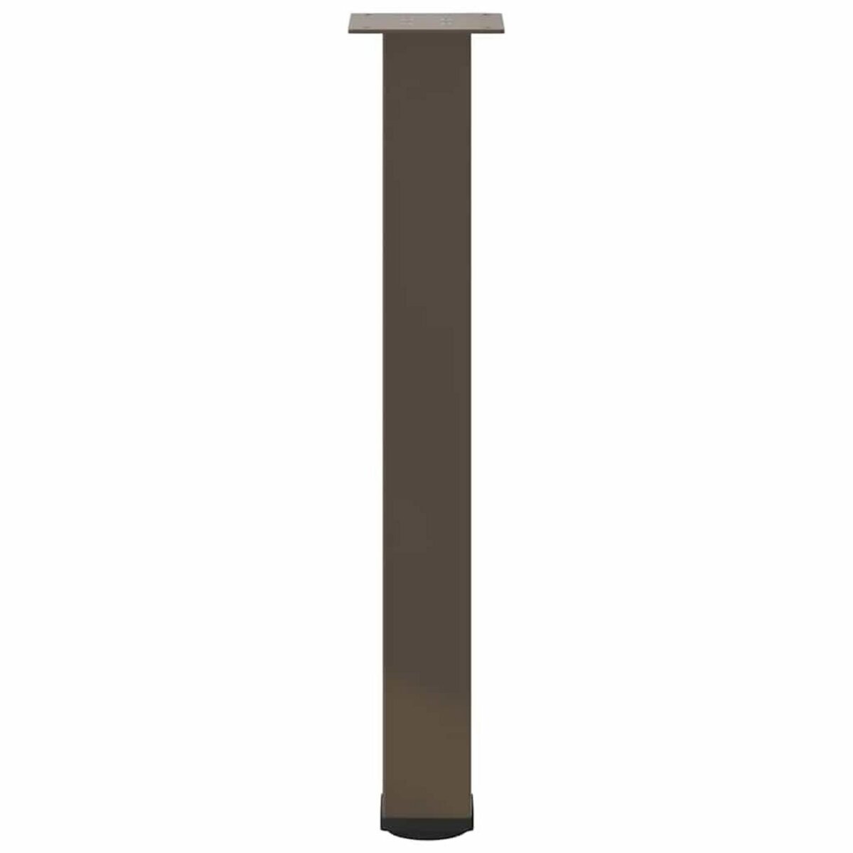 VIDAXL Pieds de table basse acier naturel 4 pcs 72-74 cm acier