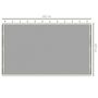 Voir la diapositive 3 : OUTSUNNY Moustiquaires pour tonnelle barnum pavillon de jardin 3 x 3 m - lot de 4 moustiquaires zippées + crochets d'attaches - polyester nylon