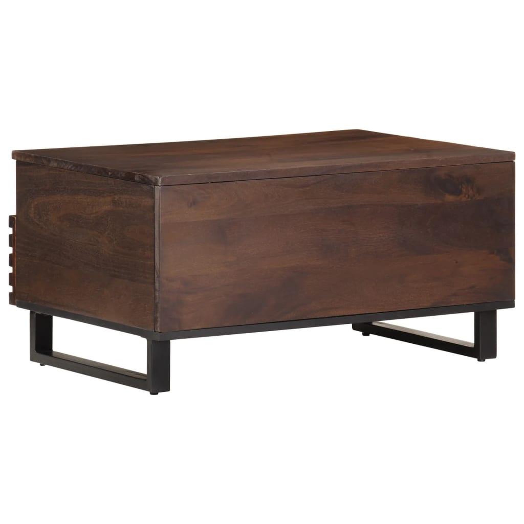 Voir la diapositive 4 : VIDAXL Table basse marron 80x55x40 cm bois de massif manguier