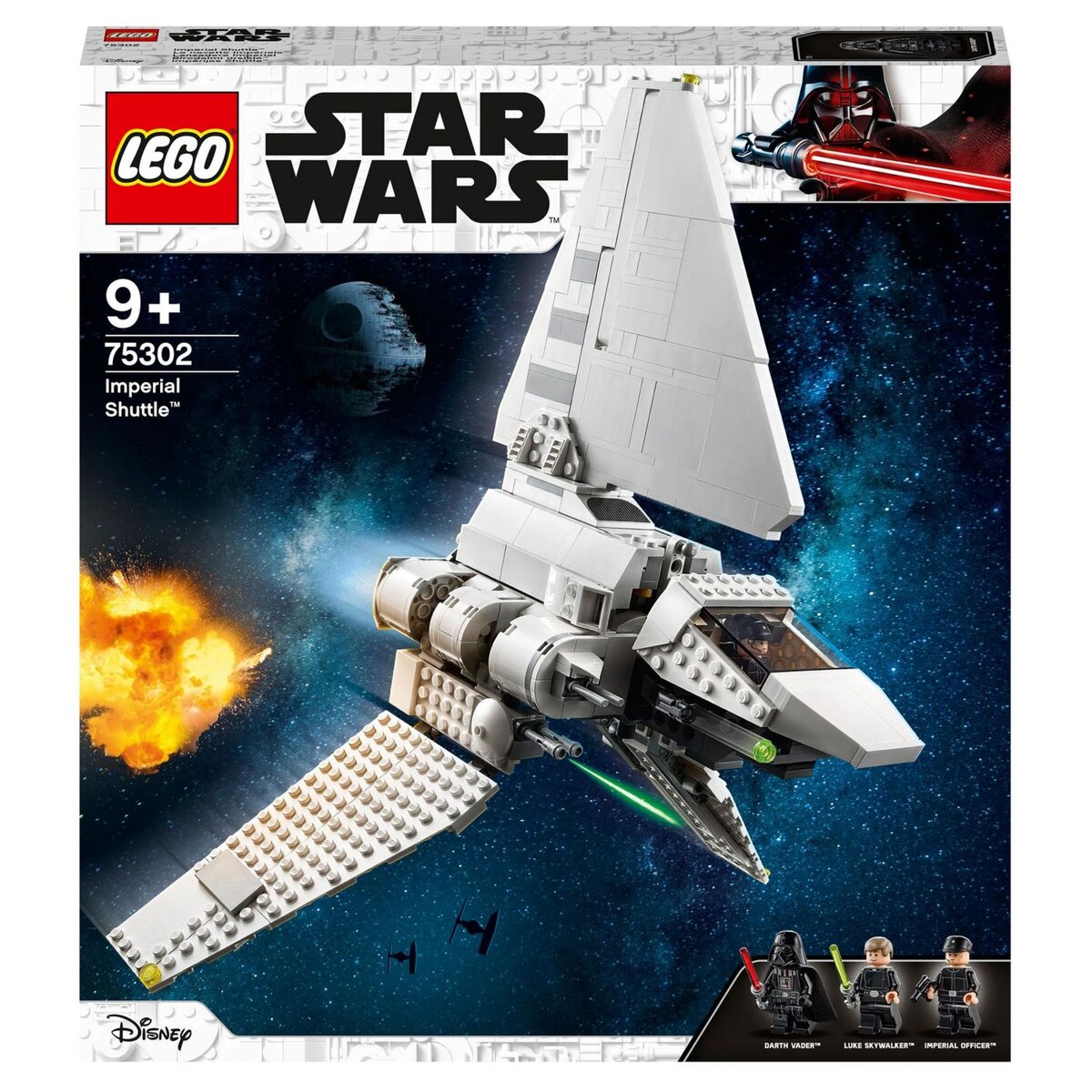 LEGO Star Wars 75302 La Navette Impériale, Jouet, Minifigurines Luke Skywalker, Dark Vador