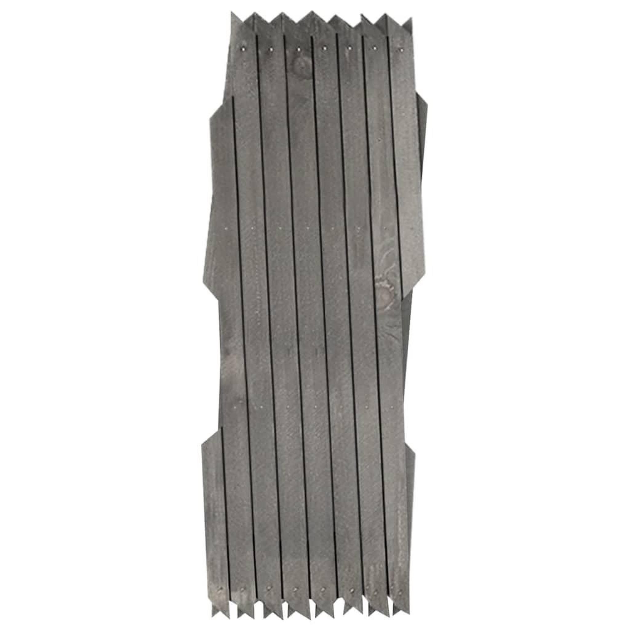 Voir la diapositive 2 : VIDAXL Cloture a treillis 5 pcs Gris Bois de sapin massif 180x30 cm
