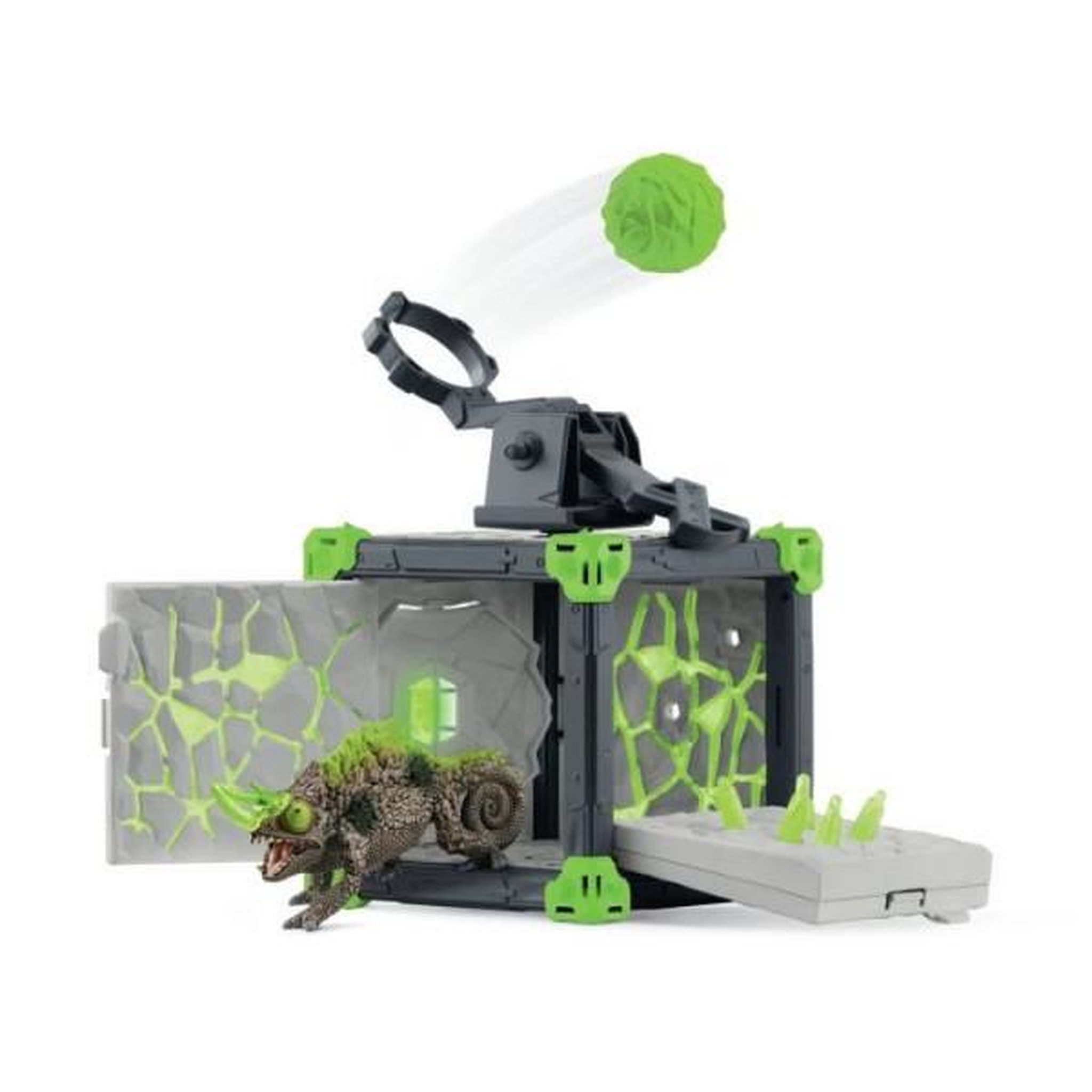 Voir la diapositive 2 : Schleich BattleCave Caméléon de Pierre, Extension de l'arene, SCHLEICH 42677 Eldrador Creatures, des 7 ans