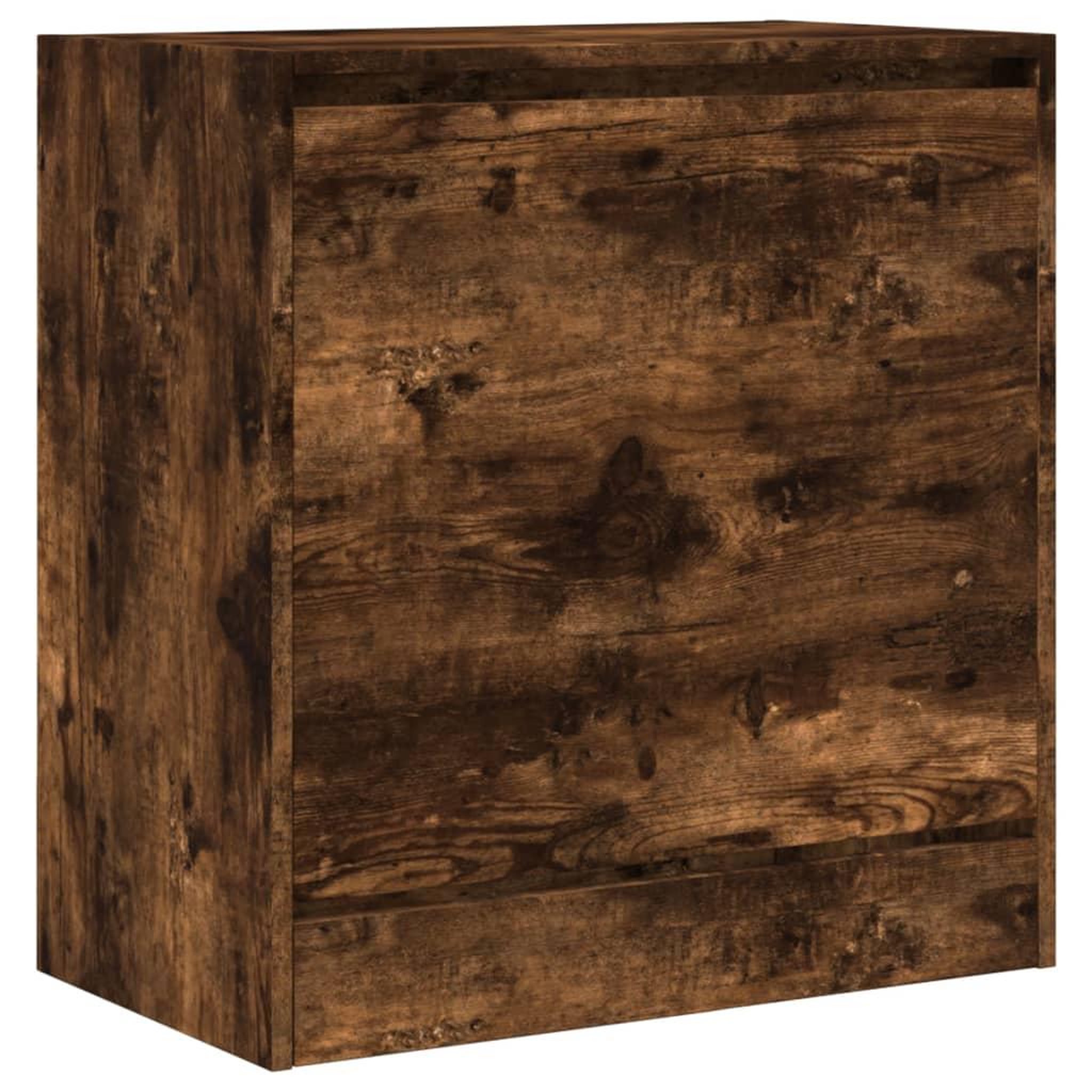 Voir la diapositive 4 : VIDAXL Armoire a chaussures chene fume 60x34x63,5 cm bois d'ingenierie