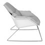 Voir la diapositive 3 : Paris Prix Fauteuil en Tissu Design  Mora  93cm Gris