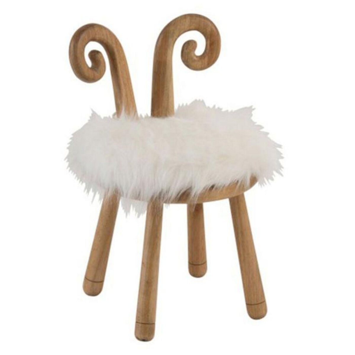 Paris Prix Chaise Enfant Design  Oreille Mouton  56cm Naturel