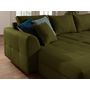 Voir la diapositive 5 : LISA DESIGN Rune - canapé panoramique - avec pouf d'appoint - 7 places - style scandinave - droit