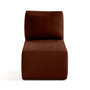 Voir la diapositive 1 : LISA DESIGN Santorini - module d'assise - en tissu texturé
