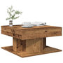 Voir la diapositive 1 : VIDAXL Table basse vieux bois 55x55x30 cm bois d'ingenierie