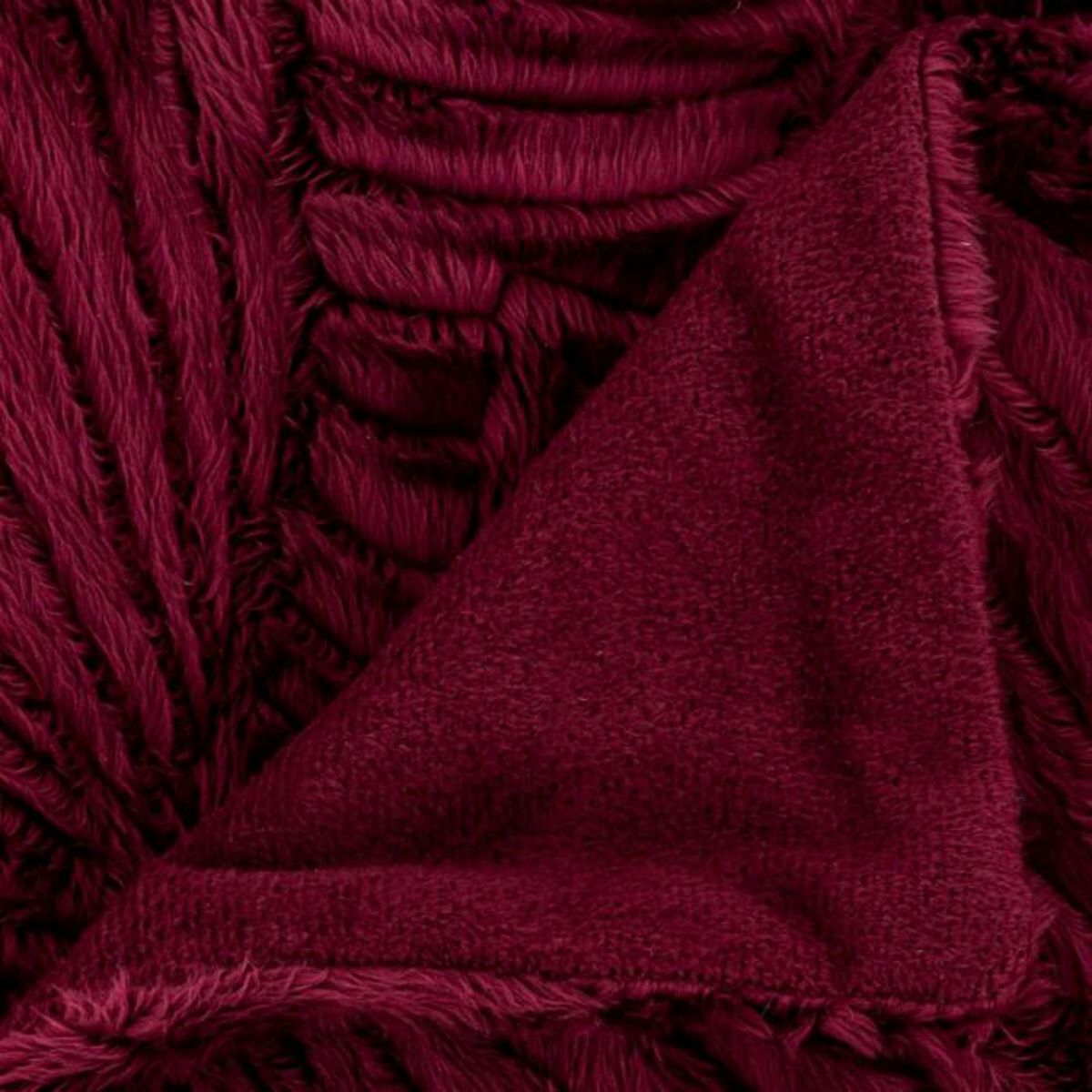 Paris Prix Plaid Imitation Fourrure  Automne  120x160cm Rouge