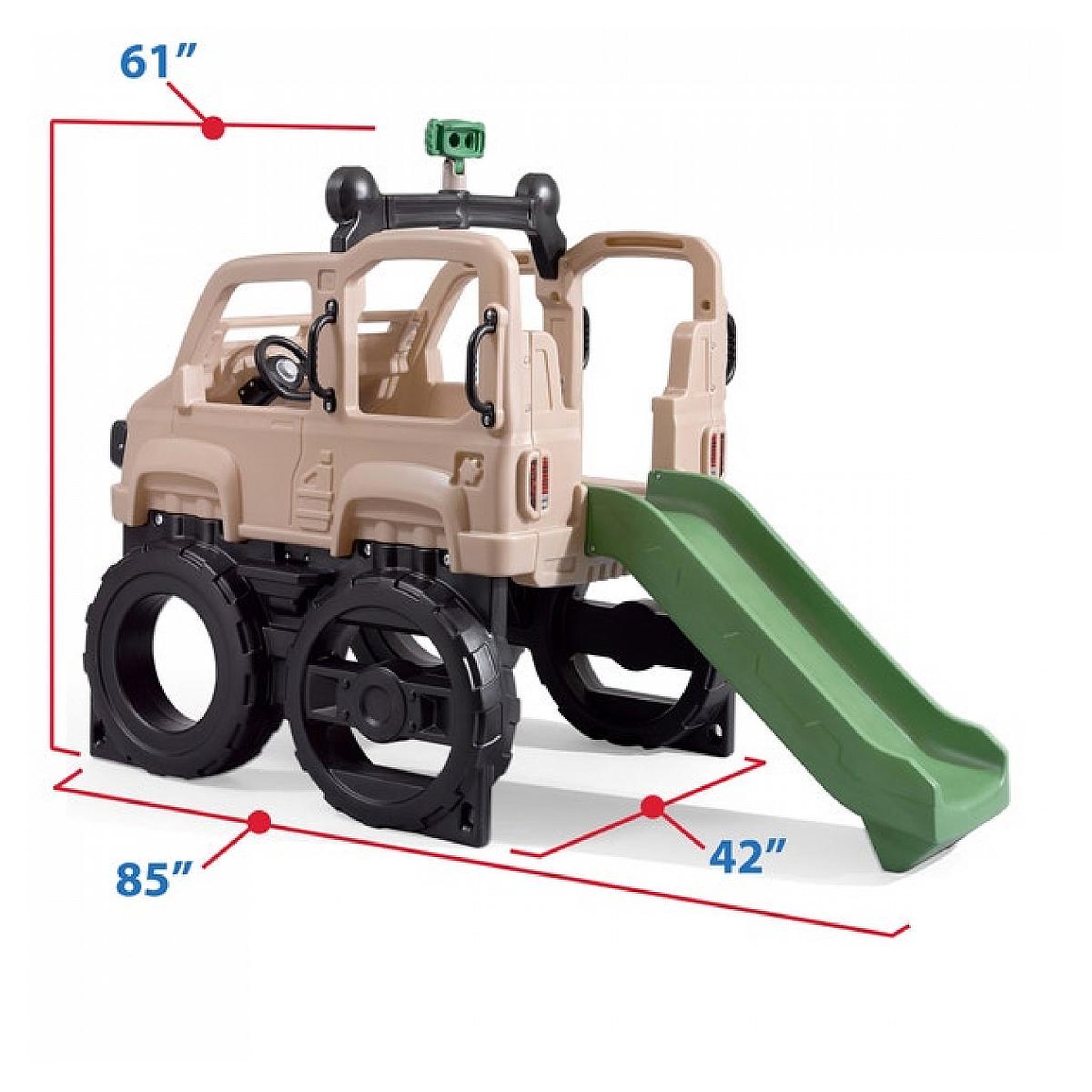 Voir la diapositive 2 : Step 2 Camion Safari escalade et toboggan