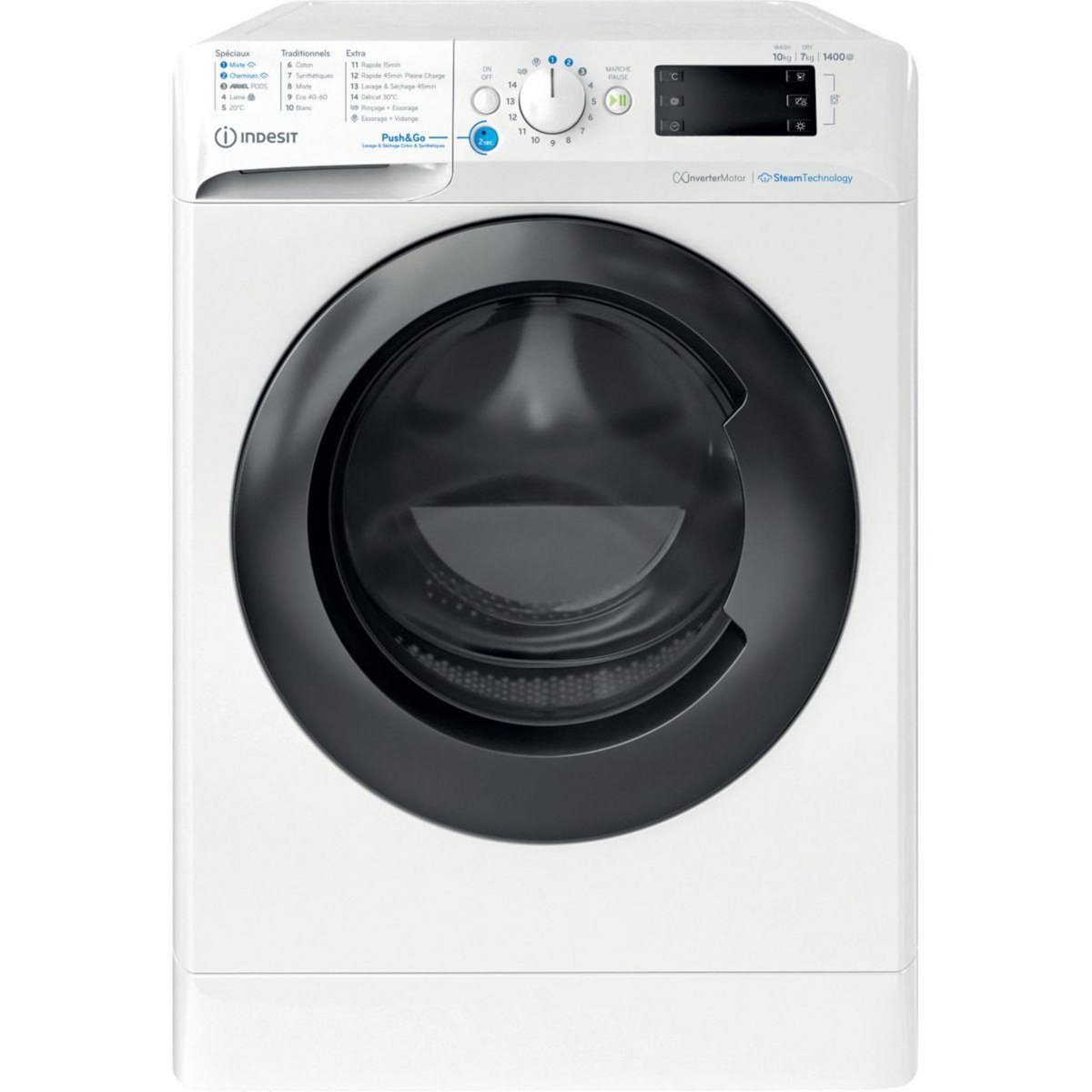 Indesit Lave linge séchant hublot BDE107436WKVFR