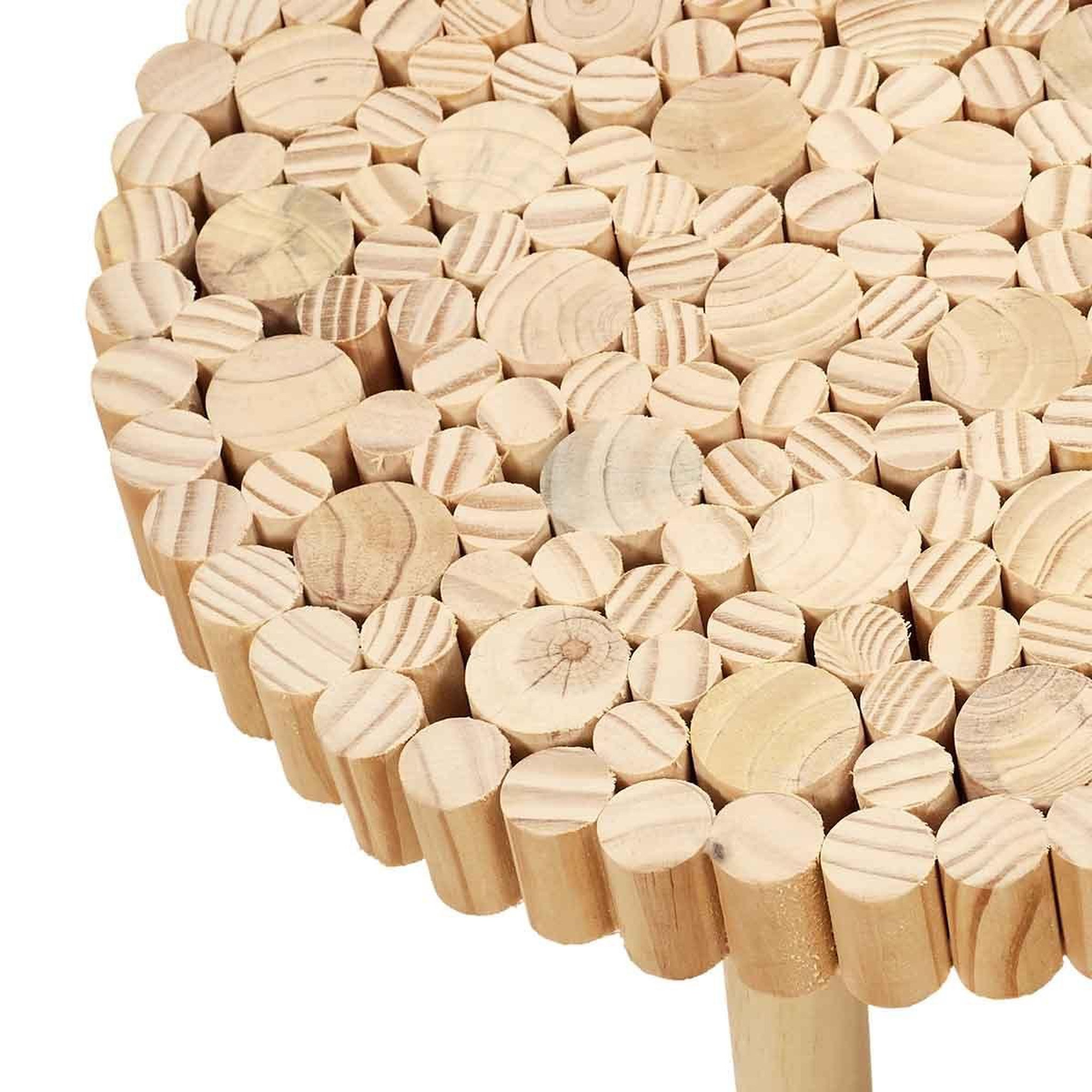 Voir la diapositive 2 : The Home Deco Factory Table basse en bois  rondin  60cm naturel