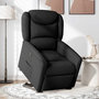 Voir la diapositive 2 : VIDAXL Fauteuil inclinable electrique noir tissu