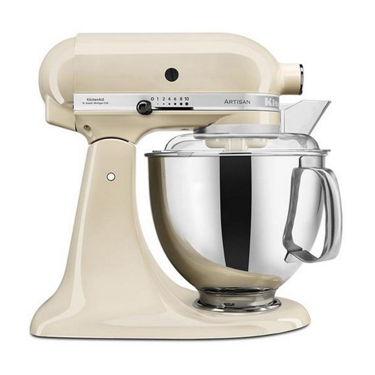 KitchenAid Robot pâtissier multifonction à tête inclinable 4,8l 300w crème - 5ksm175pseac