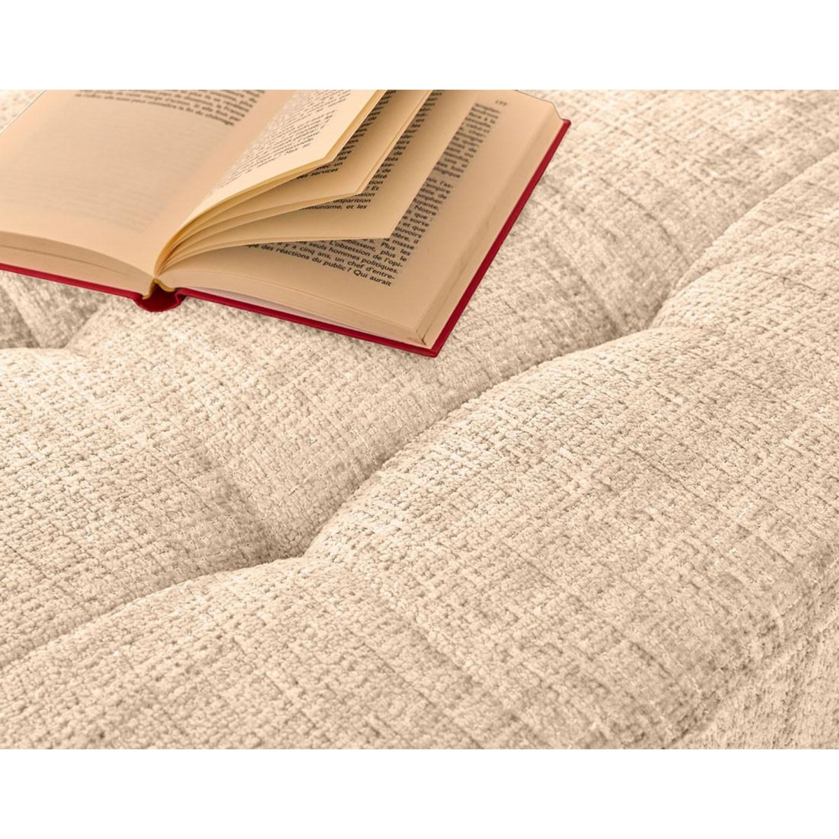 LISA DESIGN Anna - canapé droit 2 places avec poche en velours texturé